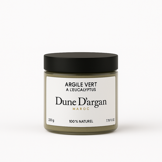Argile vert à l'eucalyptus - Ghassoul